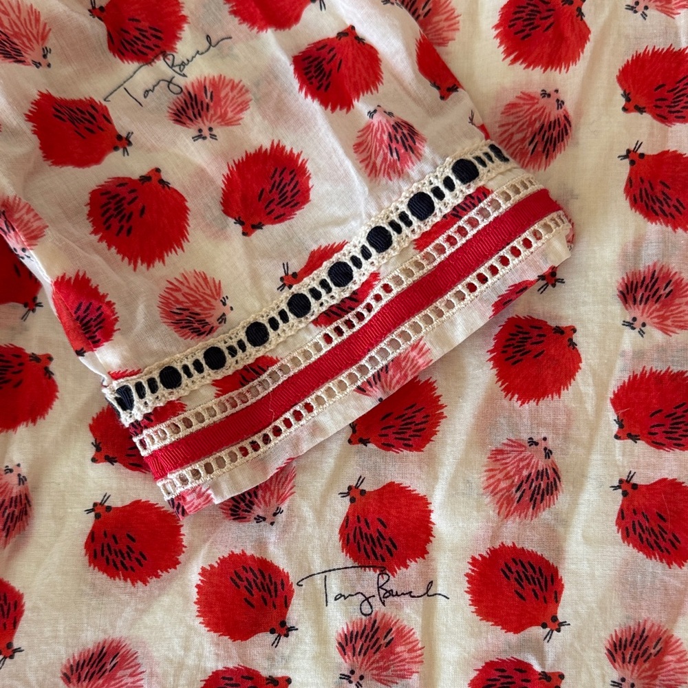 Tory Burch Red and White Tunic - Picture 4 of 6